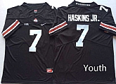 Youth Ohio State Buckeyes 7 Dwayne Haskins Jr. Black College Football Jersey,baseball caps,new era cap wholesale,wholesale hats